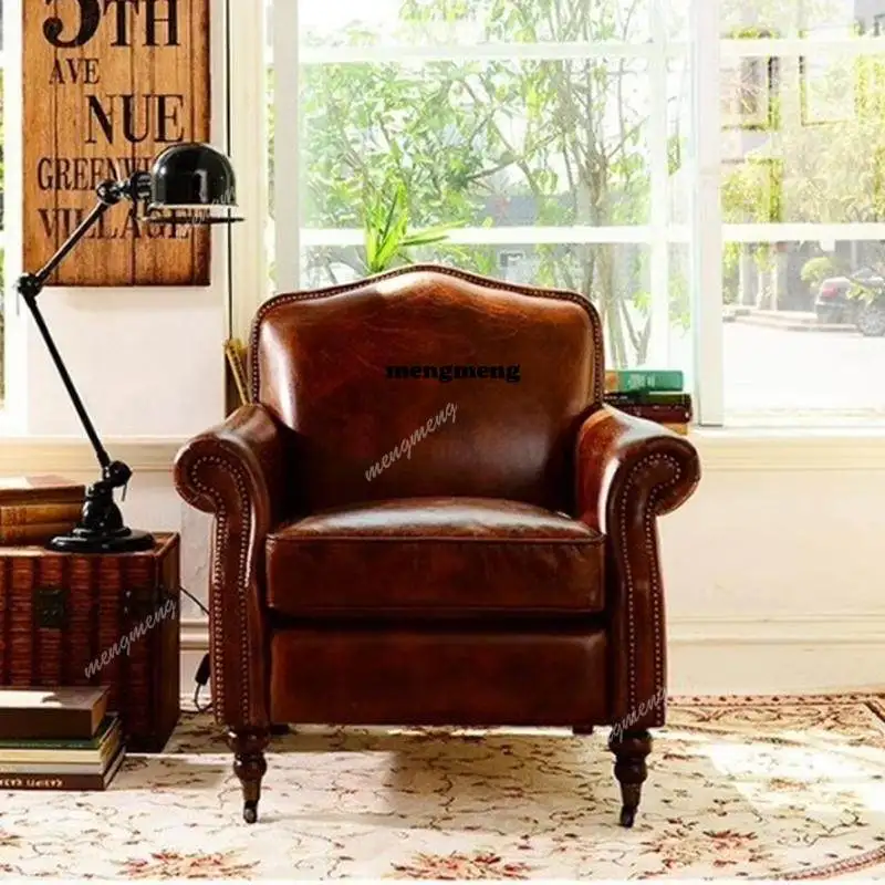 

Nordic Single Living Room Chairs Lounge Brown Designer Modern Living Room Chair Comfy Ergonomic Sillones Modernos Room Furniture