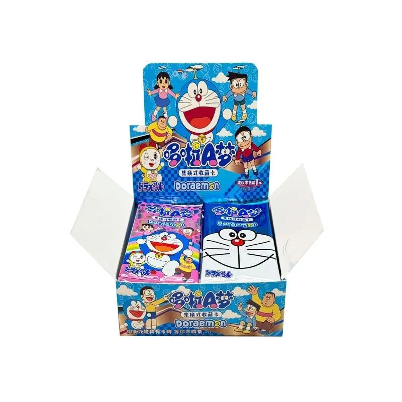 New Doraemon animation peripherals Kawaii collectible flash cards cute Doraemon Big Bear rare collectible cards gifts wholesale