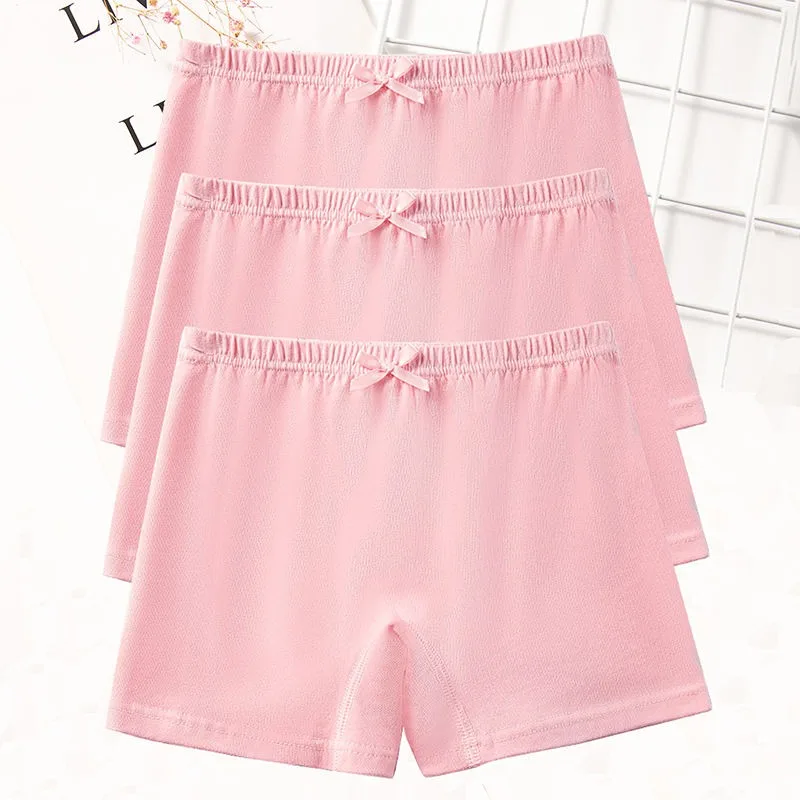 Girl Safety Pants Sweet Solid Color Underwear Girls' Thin Underwear Pure Cotton Boxer Shorts Girl Underwear  Baby Leggings Girls view 5