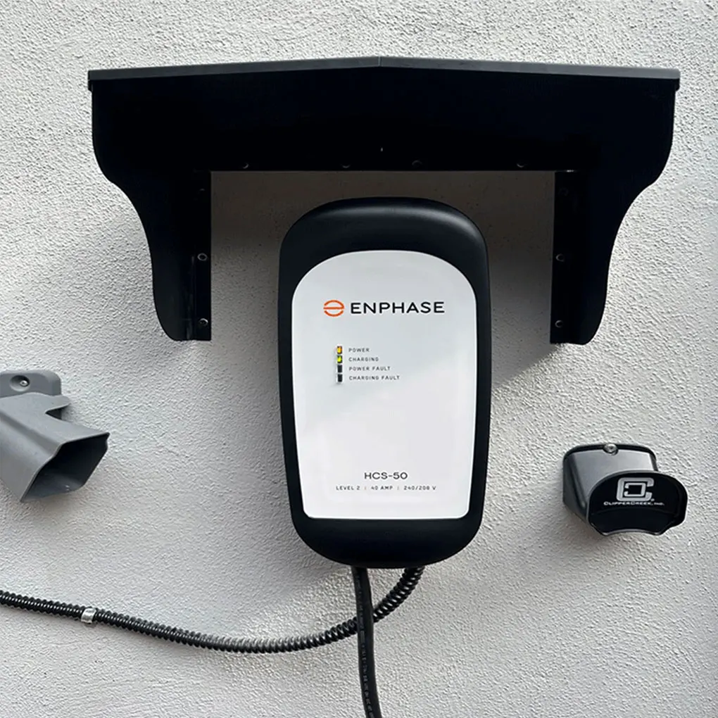 Edelstahl Wand Box Lade Stapel Winddicht Regen Abdeckung Schutz Dach Für WallBox Elektrische auto Ladestation Abdeckung