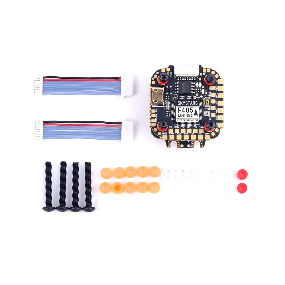 20x20mm Skystars F405 Mini HD2 Flight Controller and KM35 35A 3-6S ESC Stack with Barometer for Betaflight and INAV  FPV Racing