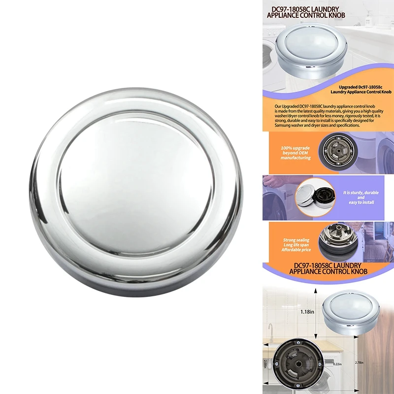 DC97-18058C Laundry Appliance Control Knob For Samsung Washer Dryer Control Knob DC97-18058A DC97-18058B DC67-00680A