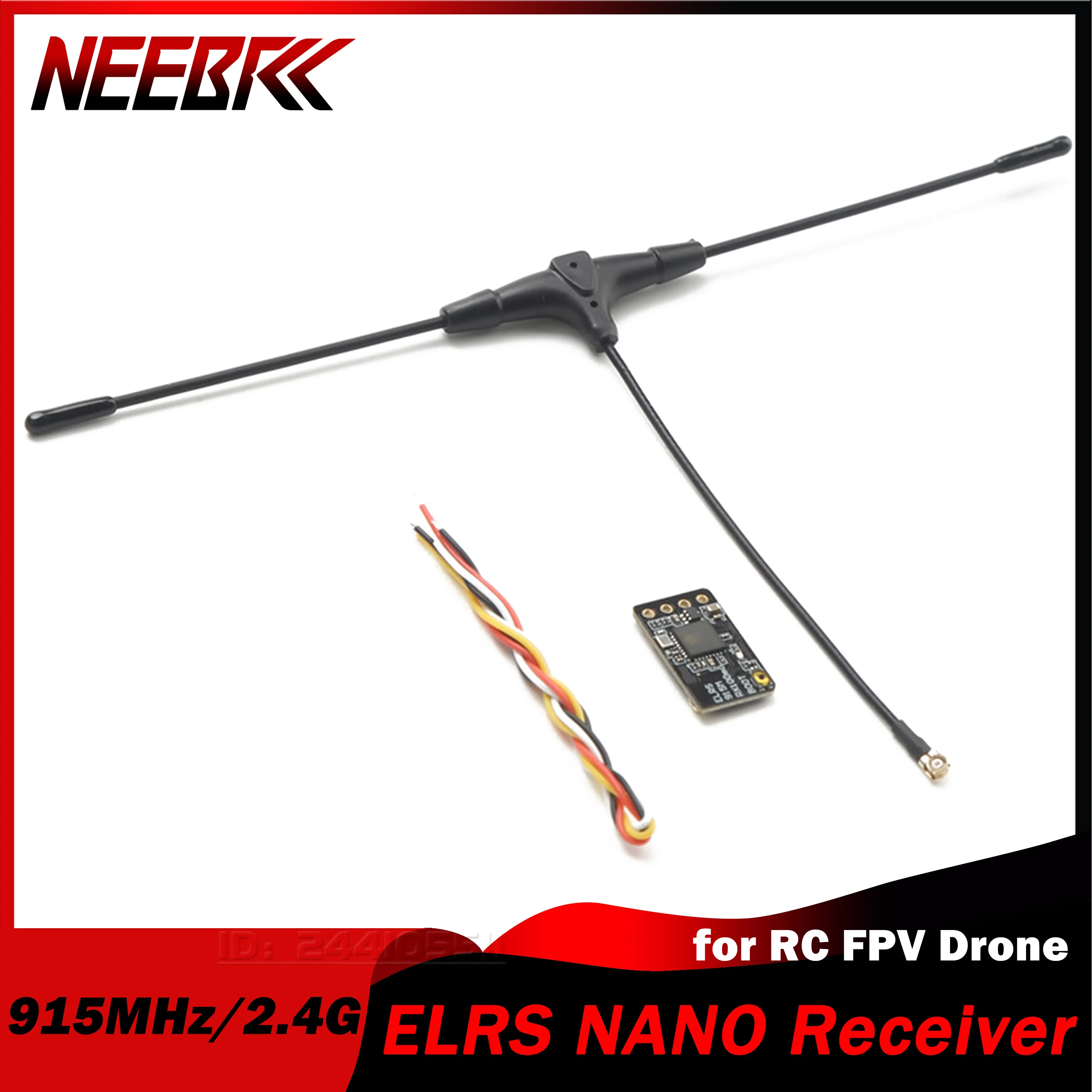 

NEEBRC ELRS 915MHz/2.4G NANO ExpressLRS Receiver T Type Antenna Upgrade Wifi for RC FPV Freestyle Drone Model Part Transmitter