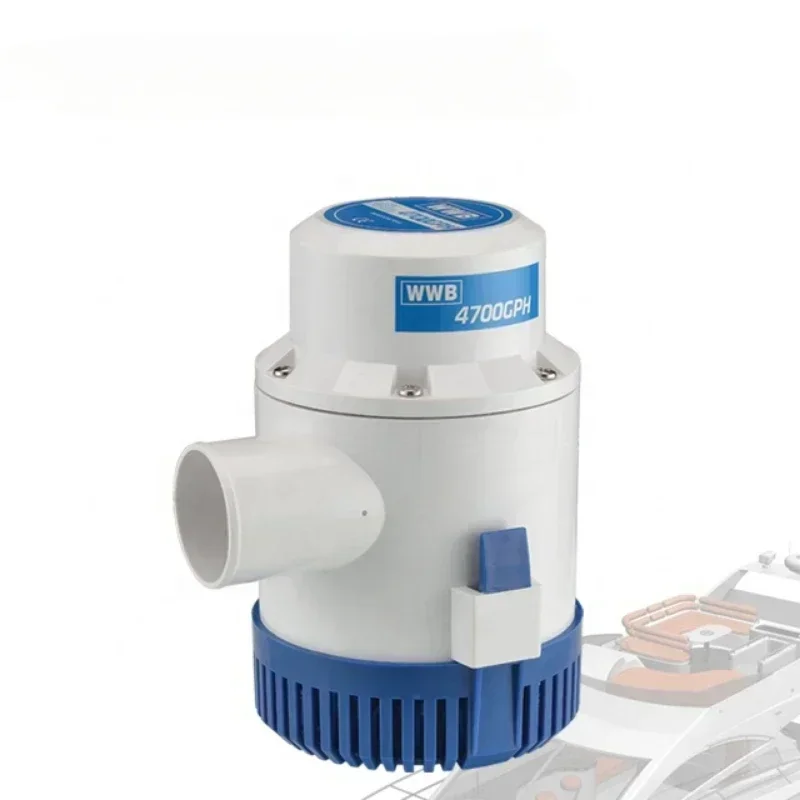 12V/24V 4700 GPH Mini Marine Bilge Water Pump Boat Marine Plumbing Electric Bilge Pumps