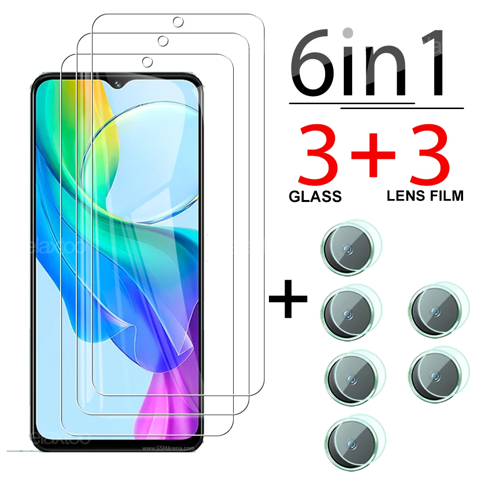 6-in-1 Full Cover Tempered Glass For vivo Y03 5G Camera Lens Protect Film For VIVO vivoY03 vivo y03 Y 03 03Y HD Screen Protector