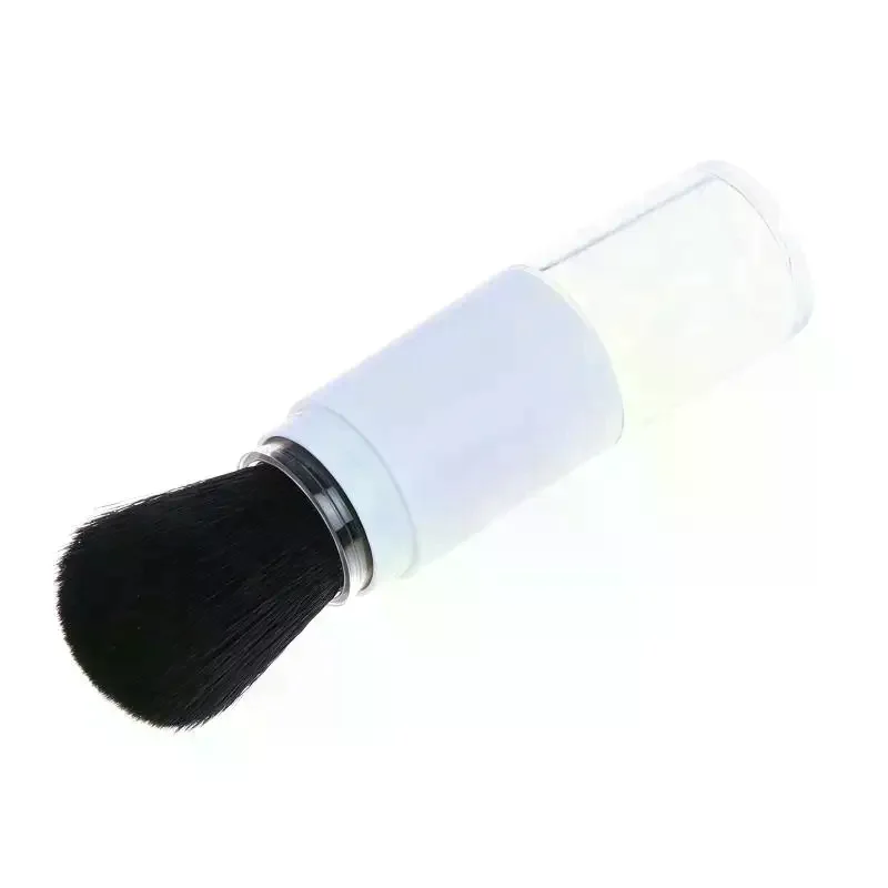 /Kuz/Refillable Loose Powder Brush Soft Dense Synthetic Bristles Protective Cover For Travel Daily Makeup Touch Ups 1Pcs