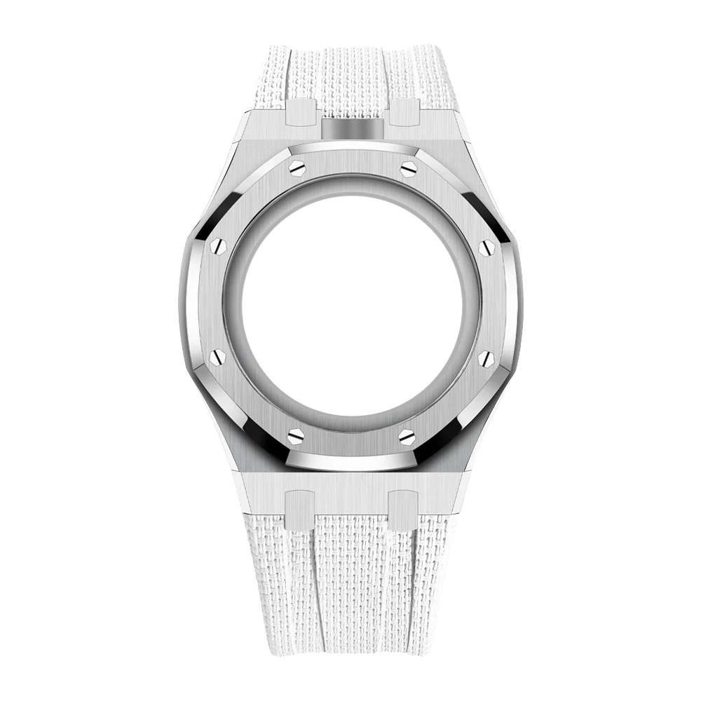 Luxury Stainless Steel Case+Stainless Steel Strap For For Swatch X AP Royal POP Pocket Changer To Wristwatch image 3