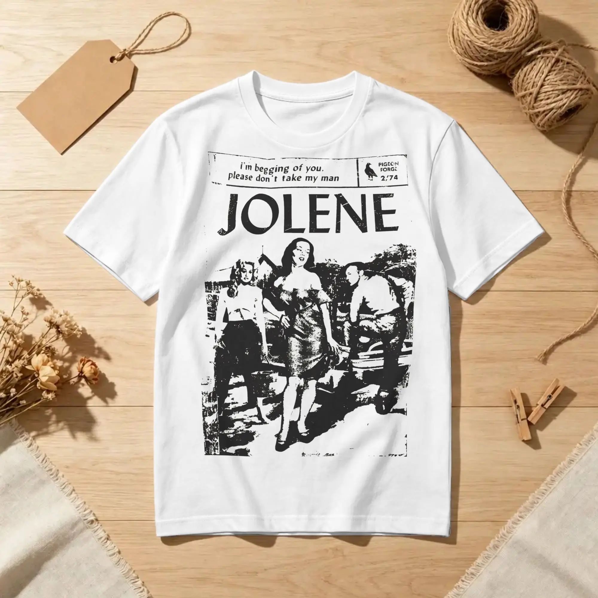 Jolene by Dolly Parton T Shirts Men Women Cotton Funny T-Shirts Round Collar  Tee Shirt Short Sleeve Tops Printed