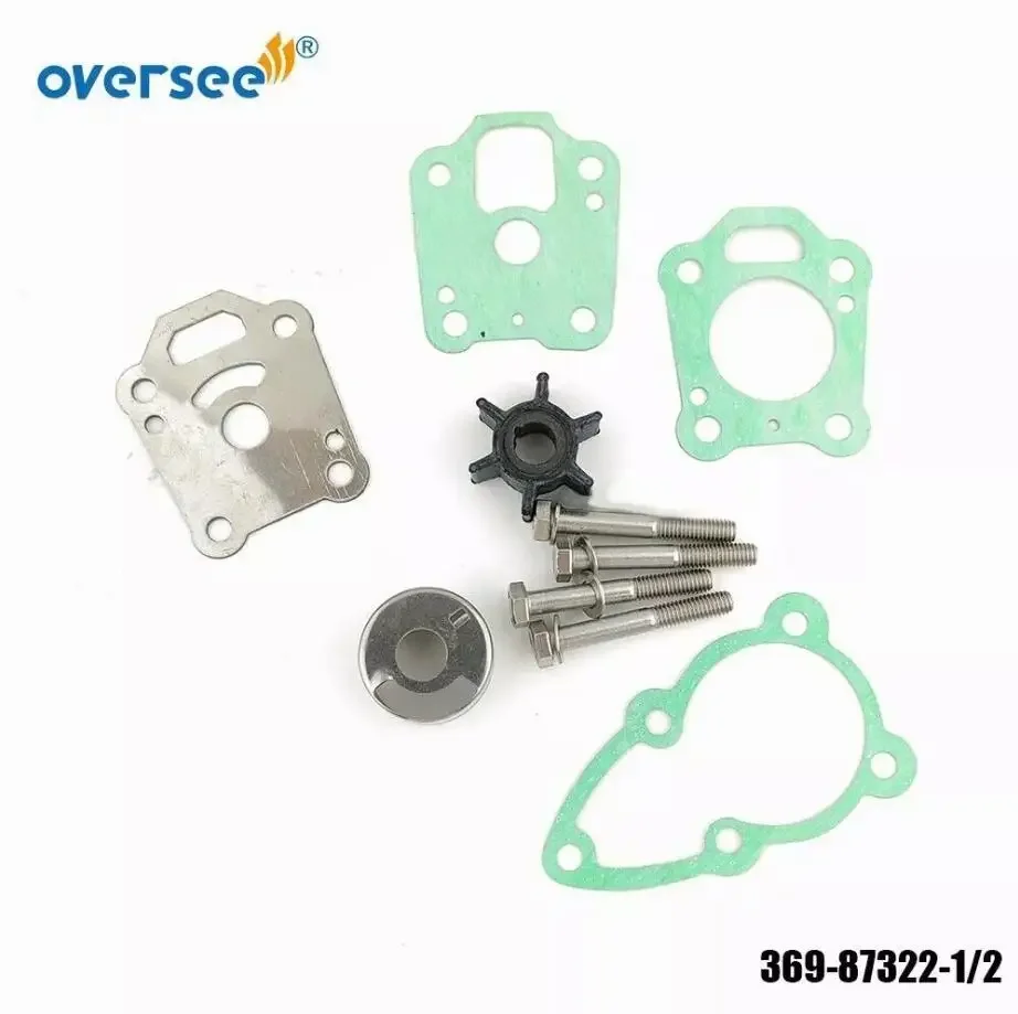 369-87322 + 369-65016 Water Pump Repair Kit For Tohatsu Nissan 4HP 5HP Outboard Engine M5BS 369-65021