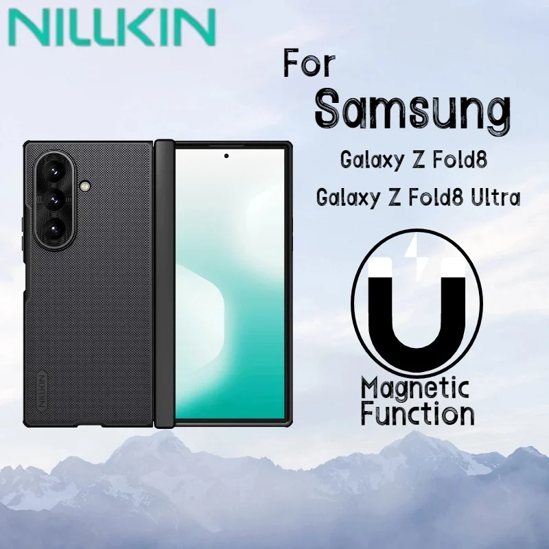 For Samsung Galaxy Z Fold 8 Ultra Magsafe Case NILLKIN Magnetic Frosted Fold Shockproof Matte Full Cover Protection Fold 8 Case