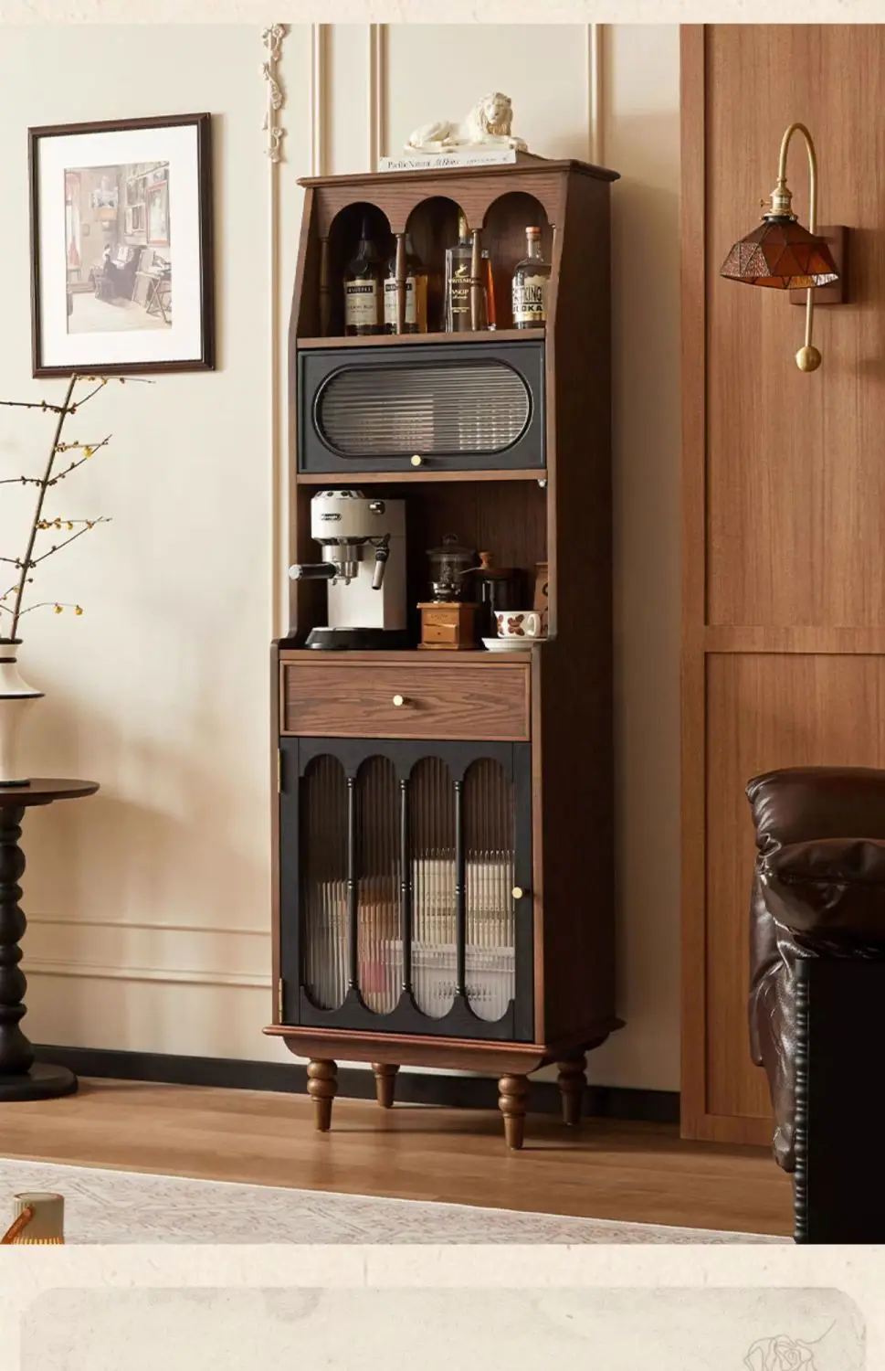 Armadietto per vino francese semplice soggiorno portaoggetti integrato parete sala da pranzo lato piccolo appartamento domestico