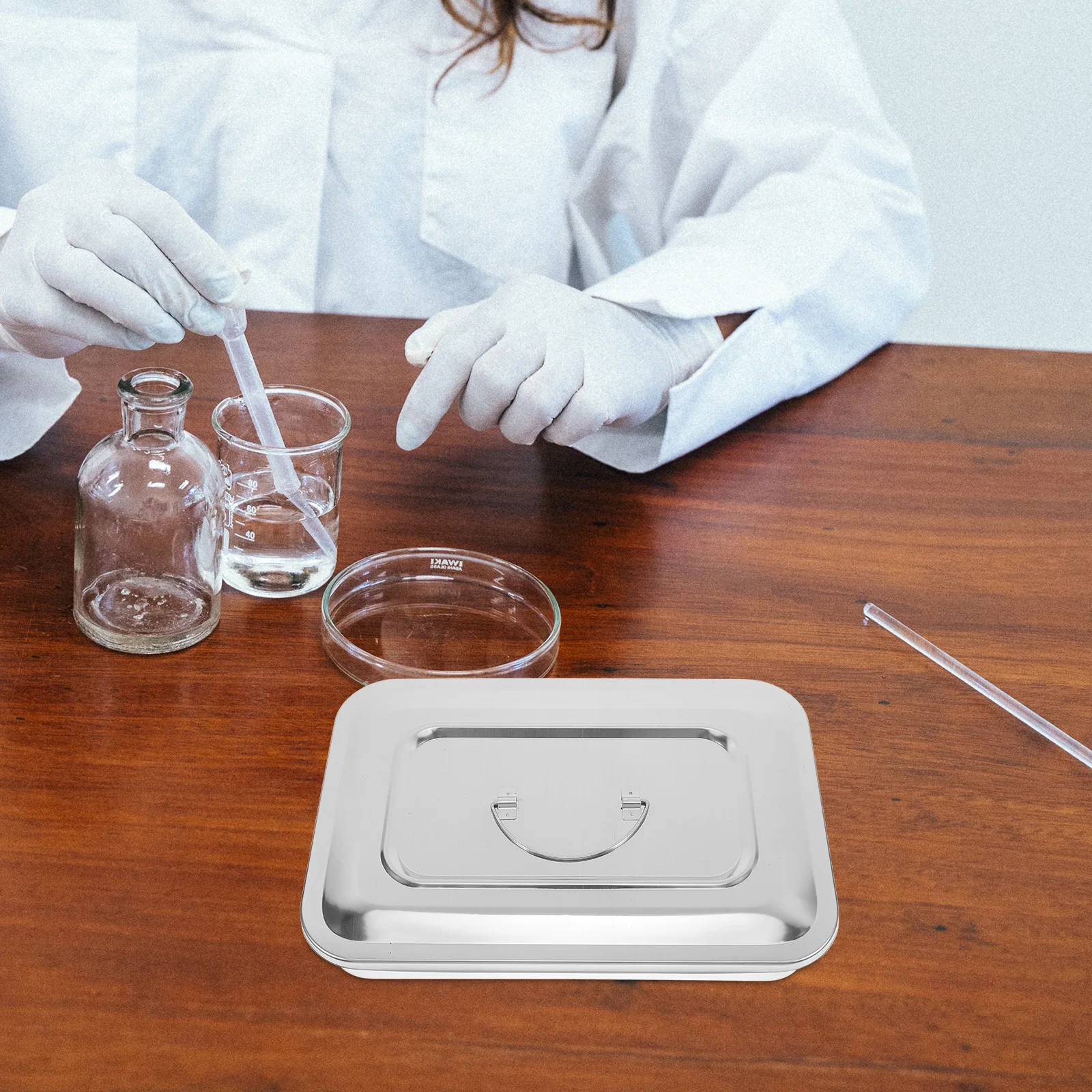 

Medical Disinfection Stainless Steel Portable 115 Inch High Stainless Steel Temp Storage Case Liquid Prevention