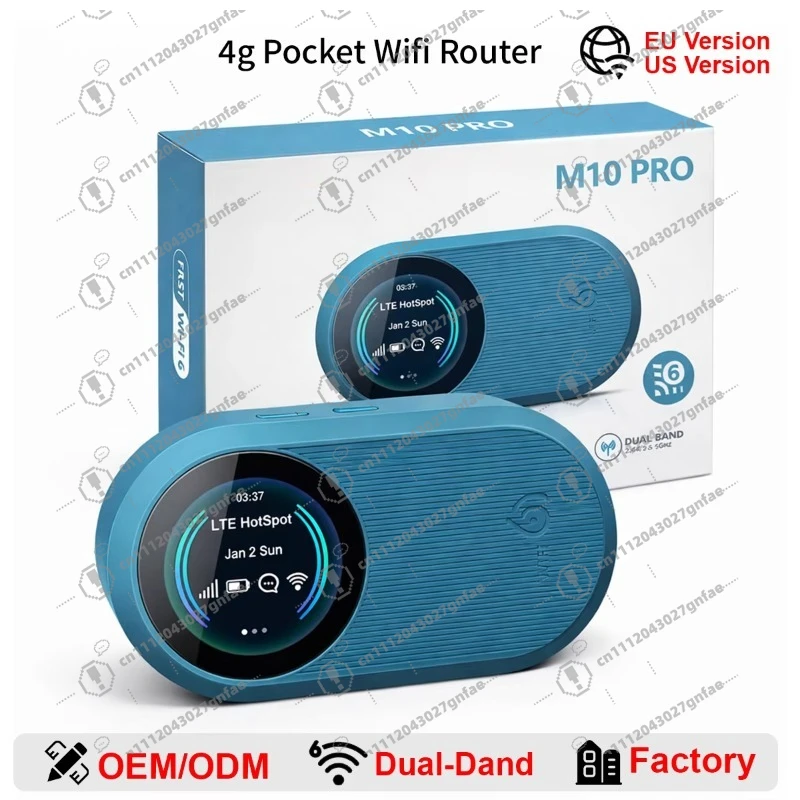 router-wifi-6-portatile-con-batteria-da-3000mah-modem-4g-lte-tipo-c-300mbps-router-tascabile-da-viaggio-con-display-lcd