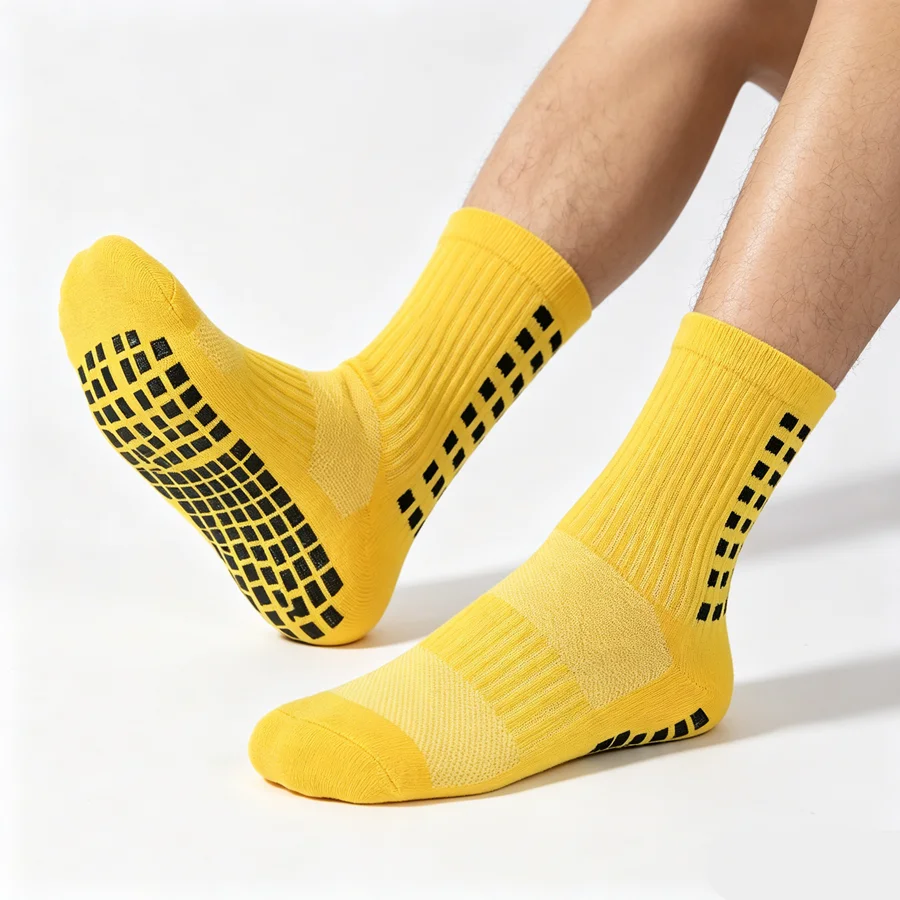 3/6/10pairs unisex non slip grip sports athletic cycling socks running towel bottom breathable shockproof exercise view 5