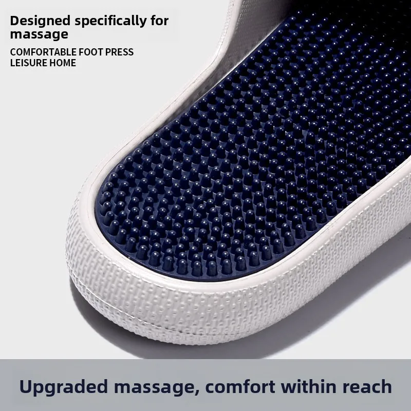 Men's Hard Foot Massage Slippers Thick Bottom Eva Anti-Slip Home Slippers Pressure Point Foot Therapy Sandals