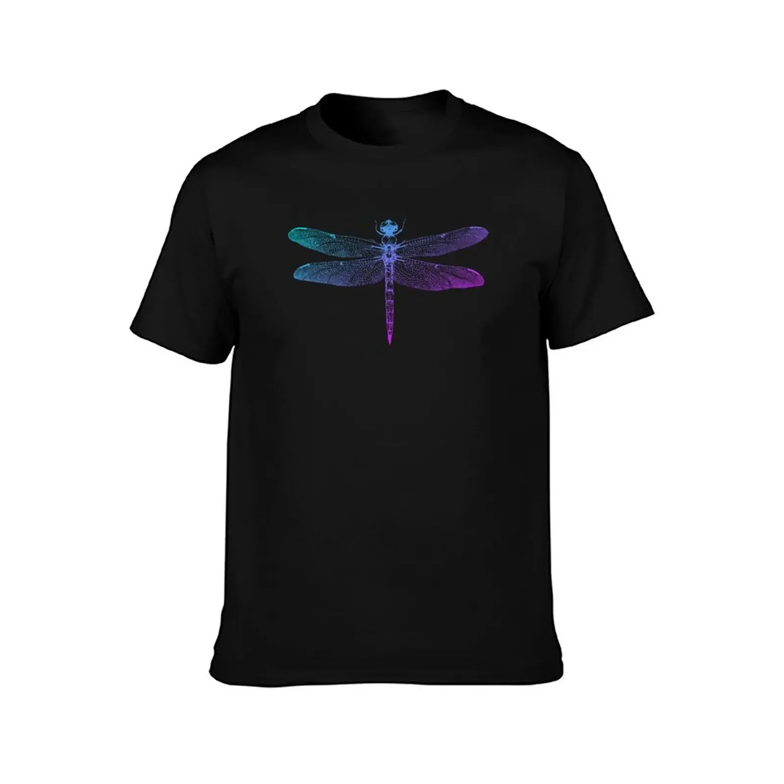 Dragonfly Blue and Purple T-Shirt man clothes vintage clothes anime tshirt Men's clothing