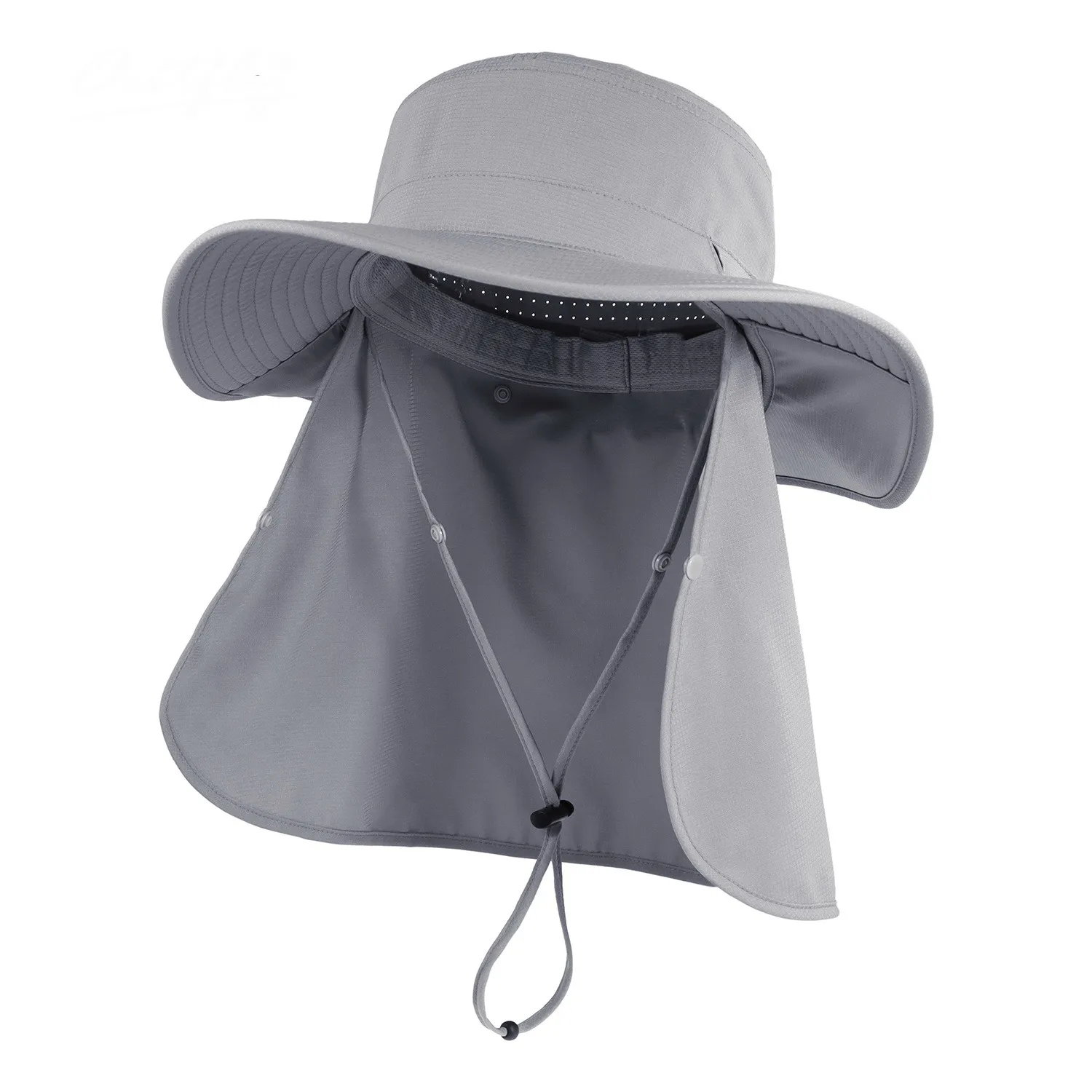 UPF50+ Sun Hats UV Protection Outdoor Hunting Fishing Cap for Men Women Hiking Camping Visor Bucket Hat Removable Fisherman Hat