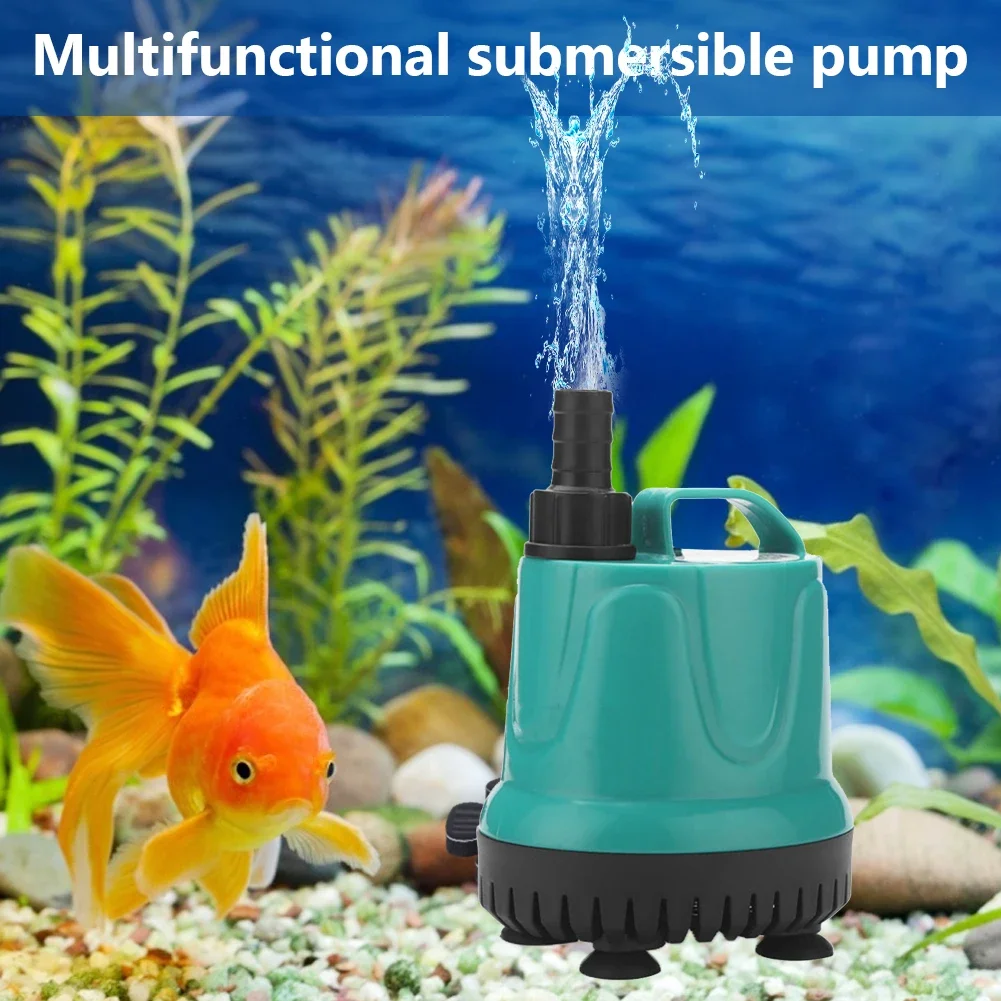 220V-240V Water Fountain Pump Filter Fish Pond 360 Degree Garden Waterfall Filter Pump Fish Tank Submersible Filter Water Pump