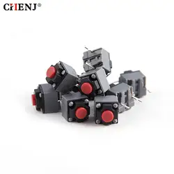 10pcs Mute Button 6*6*7.3 Silent Switch Wireless Mouse Wired Mouse Button Micro Switch Button 6X6X7.3MM Repair Parts Replace