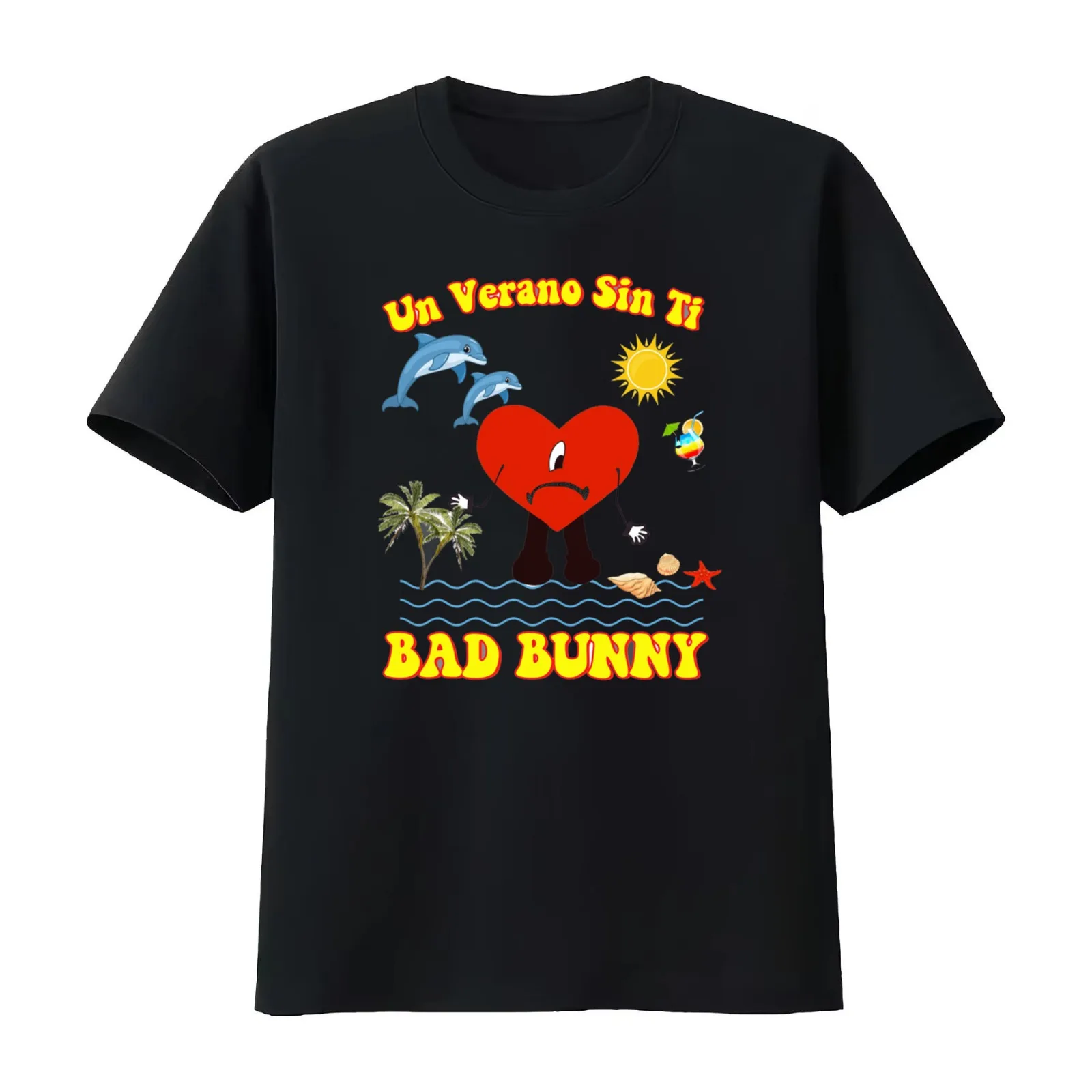 Un Verano Sin Ti Shirt Bunny Un Verano Sin Ti Worlds Hottest Tour T-Shirt Summer Casual Cotton Tee Oversized Streetwear Tops