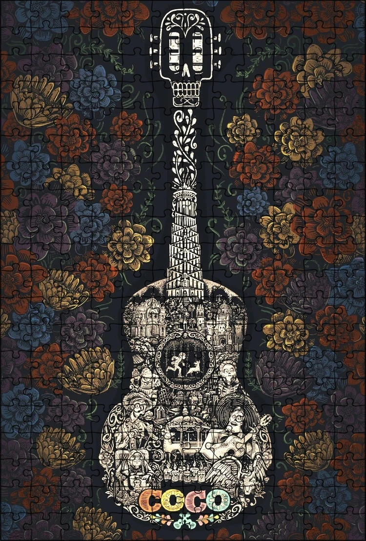 Disney Pixar Coco Puzzle Disney Movie 108/200/300/500/1000 Pezzi Cartoon Puzzle Giochi di Rilassamento Famiglia Giocattoli Fatti A Mano