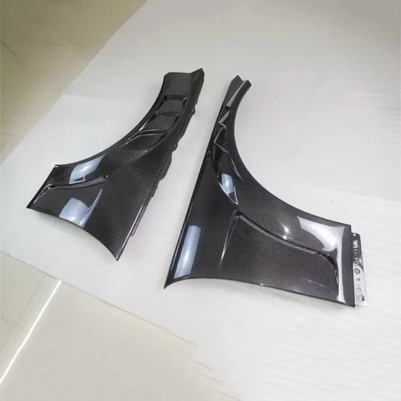 BENSNEES Aangepaste Side Real Carbon Fiber Spatbord voor Mercedes W204 C200 C250 C300 2010 2011 2012 Koolstofvezel Spatbord Upgrade