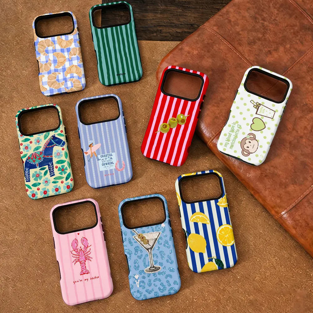 

Ins Design Line Animal Patterns Phone Case for Samsung Galaxy S20 S23 S24 S25 S26 FE Plus Ultra Edge 4G 5G Luxury Double-layer