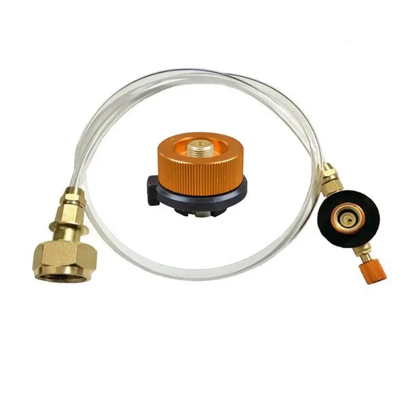 Outdoor Camping kuchenka gazowa Adapter/przejściówka do napełniania propanem zbiornik łącznik akcesoria do ładowania gazu