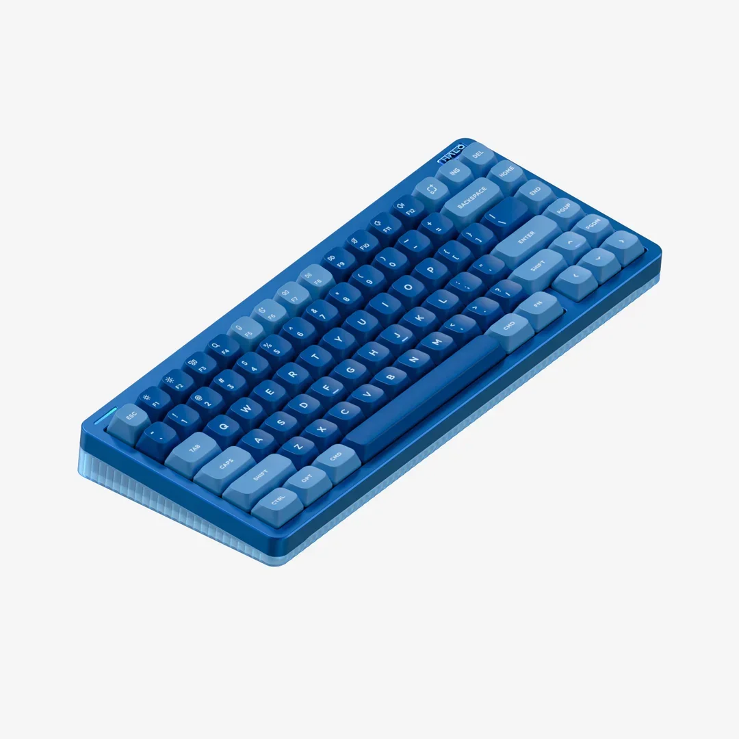 Imagem -05 - Teclado Mecânico sem Fio Gateron Switch Compatível com Windows ma Iso sem Fio Halo 75 v2 Bluetooth 75 Qmk Via 2.4g em Stock