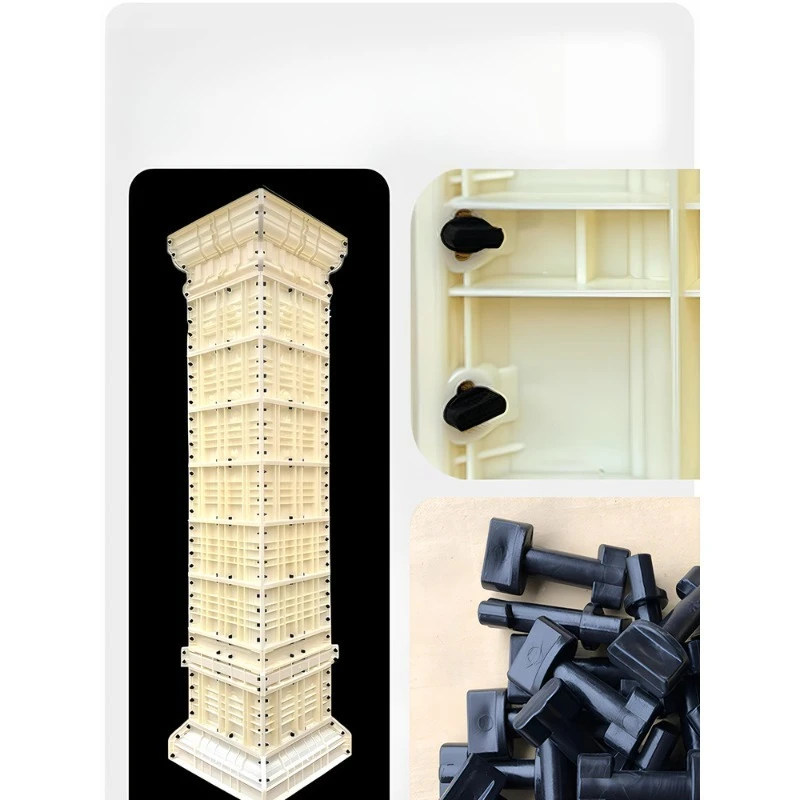 

Форма для колонны в римском стиле 405060, квадратная колонна для ворот с резьбой, цементная опалубка для самостоятельной сборки дома Daquan