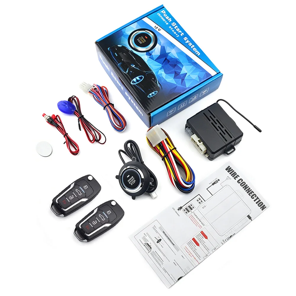 

Car Bluetooth Keyless Entry System APP Remote Control Key Start Stop Central Lock 10Min Timed Shutdown Car Modification Kit