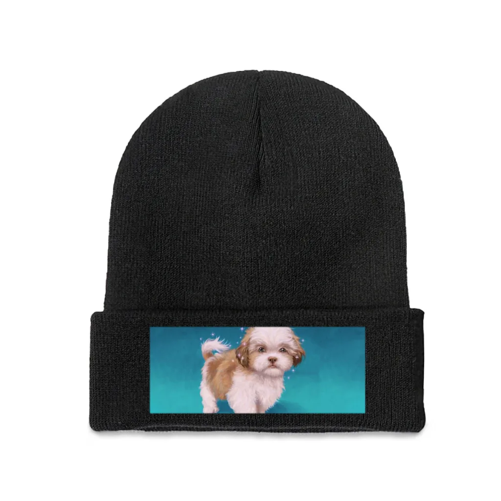 Luke Skywalker, Jedi Puppy, Shih Tzu, puppy Beanie Knitted Hat Caps Fur Women Men Bonnet Winter Warm