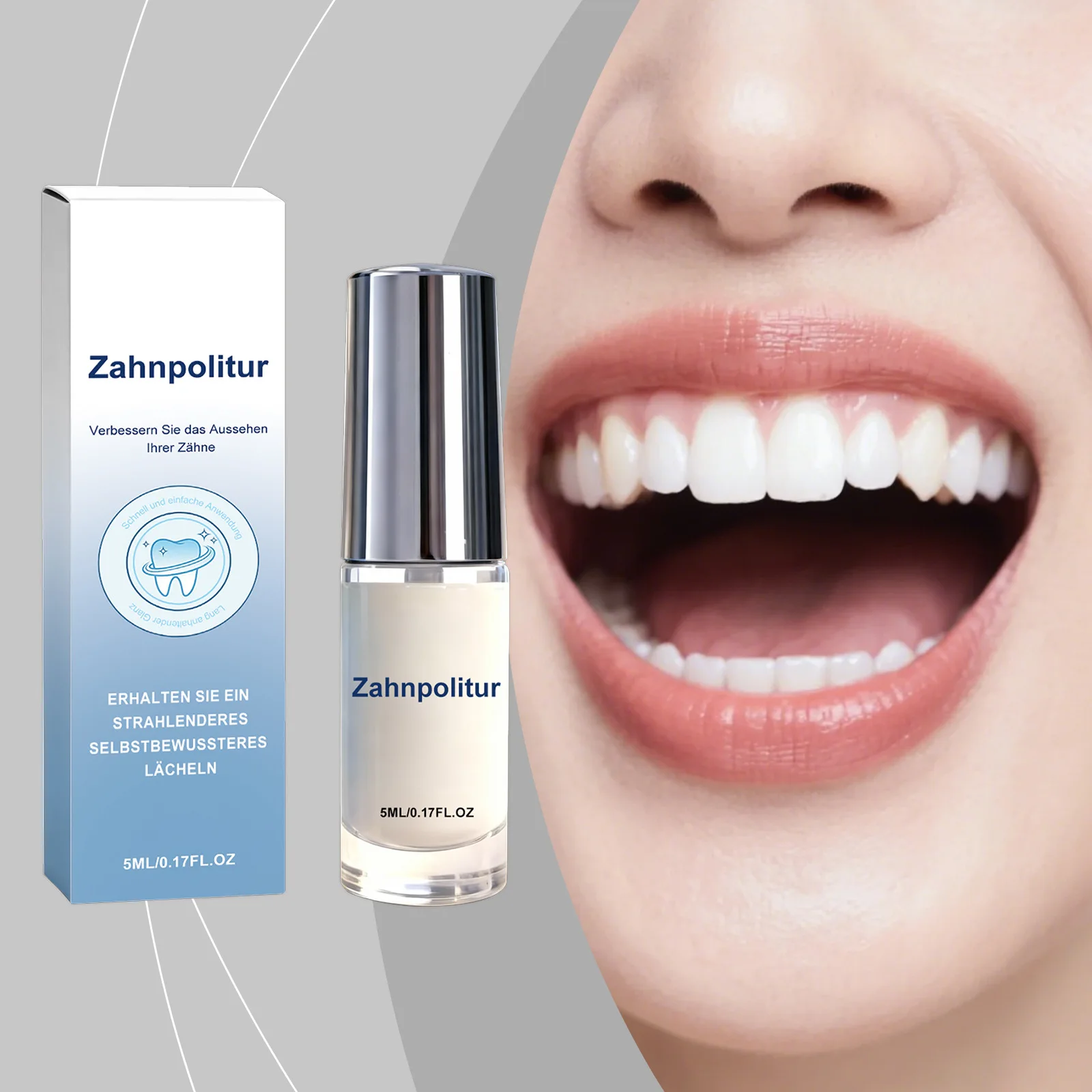 Xylitol Tooth Polish Instant Brighten Remove Stains Freshen Breath Lasting Shine Protect Enamel Wellness Easy Apply Teeth Paint