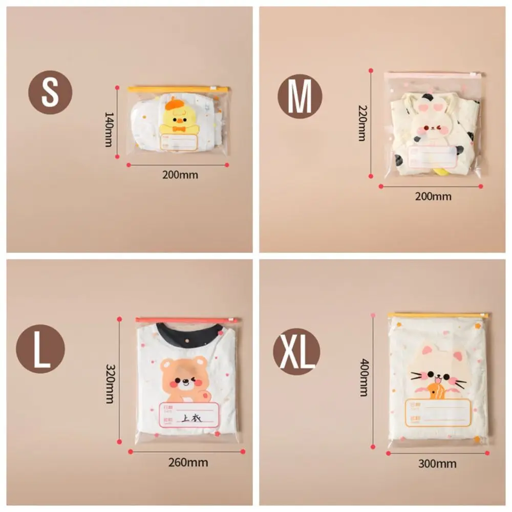 10PCS Multi-size Storage Bag Classified Portable Classified Sealed Bag Baby Clothes Storage Baby Cloth/Diaper Pouch Travel view 6