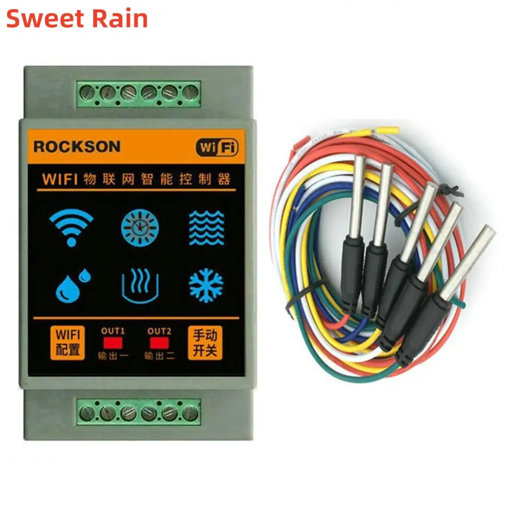 Tuya Wifi Home Water Level Controller Sensors Water-level Alarm Device Swimming Flows Detection System