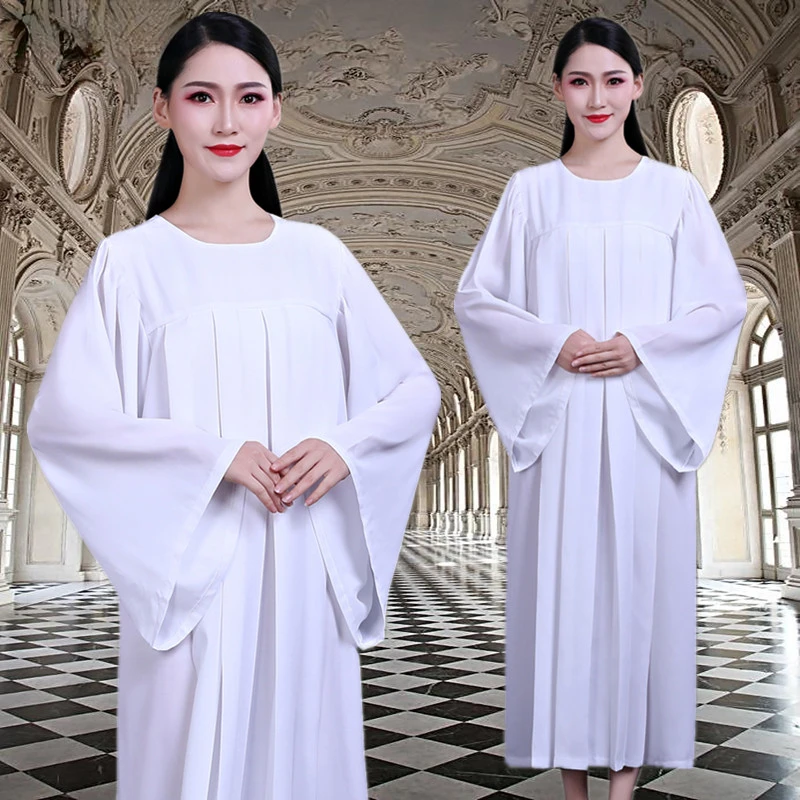 Hymn Clothing Christian Church Choir Dress Clothing Church Poetry Class Singing Robe Wedding Jesus Class Service Cosplay Gown