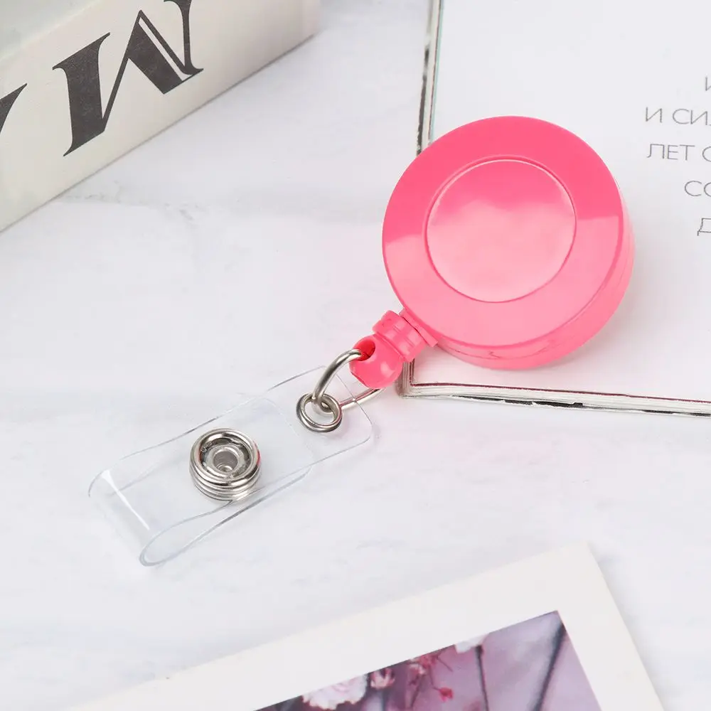 1pc High Quality Anti-Lost Clip Retractable Key Ring Lanyards Badge Holder Nurse ID Name Card