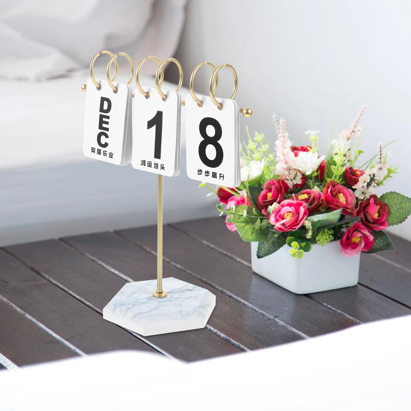 

Flip Calendar Desktop Decorations Daily Perpetual for Iron Flipping Accessories