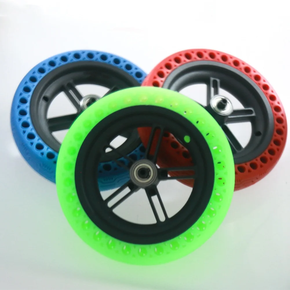 8.5 Inch Green Fluorescent Solid Tire With Pre Installed Wheel Hub For Xiaomi For M365 Electric Scooter Replacement Parts