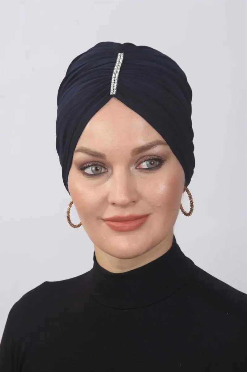 Piedra fruncida Azul Marino