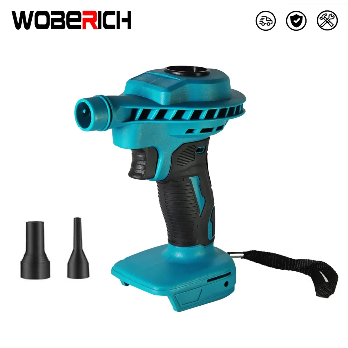 WOBERICH Cordless Air Duster Blower Electric Compressed Canned Air Spray Computer Keyboard Cleaning（Only body）For Makita 18V