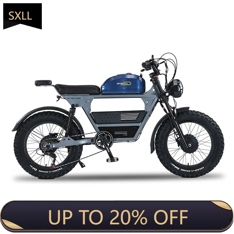 

SXLL New Akez 20-inch Fast Ebike Dual Motor 3000W Fat Tire 48v Electric Sports Electric Off-Road Vehicle