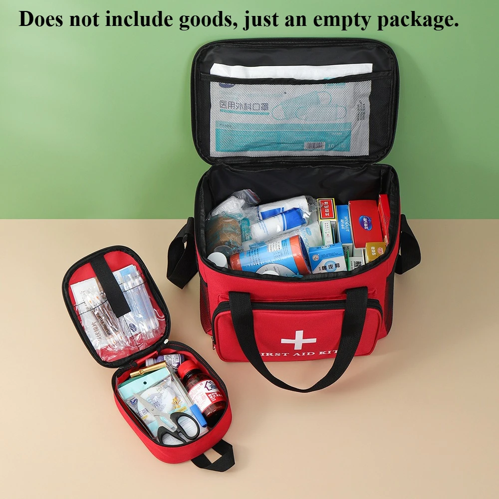 High Capacity Car Mounted Medical Kit, Outdoor First Aid Kit, Household Fabric Epidemic Prevention Emergency Drug Storage Bag