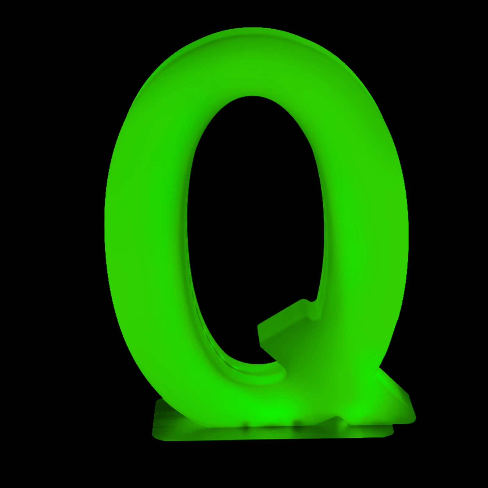 Home Decor Lights Letters Q 47.5 x 10 x 81 cm LED Numbers And Letters Glow In Dark  Birthday Dancing Party Festival Riq-Q