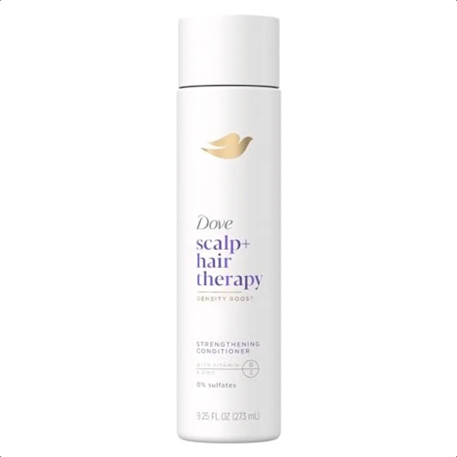 

Dove Density Boost gthening Conditioner Scalp + Hair Therapy for protecting against premature breakage with Vitamin B3 Zinc and