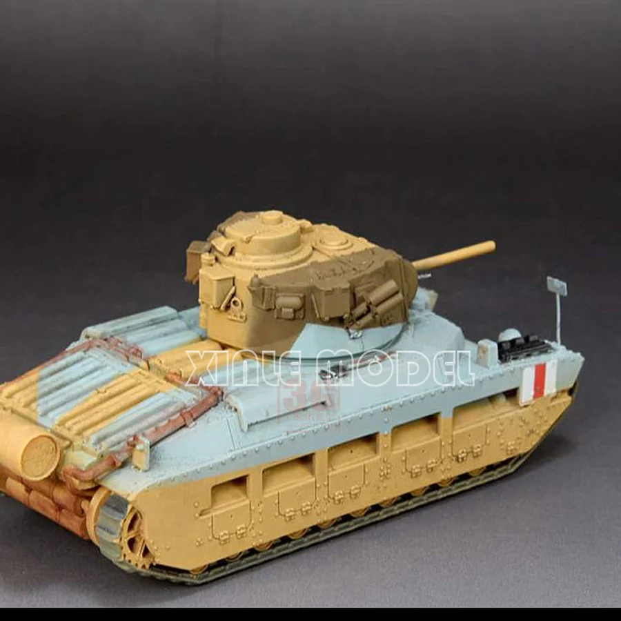 Kit de modelo de tanque montado de plástico modelo S PS720057 Matilda II Suporte próximo 2 kits de construção rápida por caixa 1/72