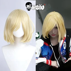 Yuri Plisetsky Cosplay Wig HSIU Beige Short Hair Heat Resistant Synthetic Wig+Wig cap Anime YURI!!! on ICE Yurio cosplay Wig