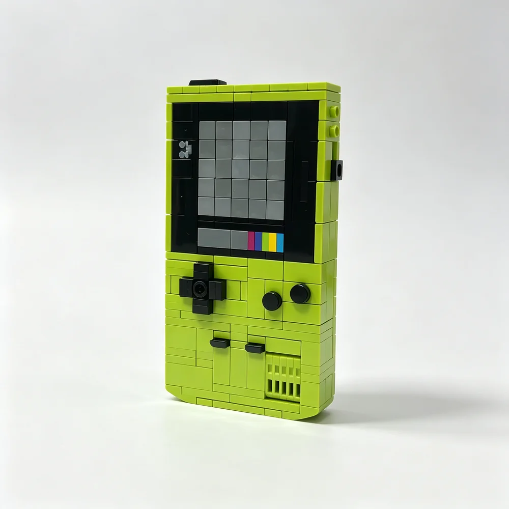 Creative Classic Handheld Game Console Machine Building Blocks with Removable Game Cartridge 339PCS Toys Gift