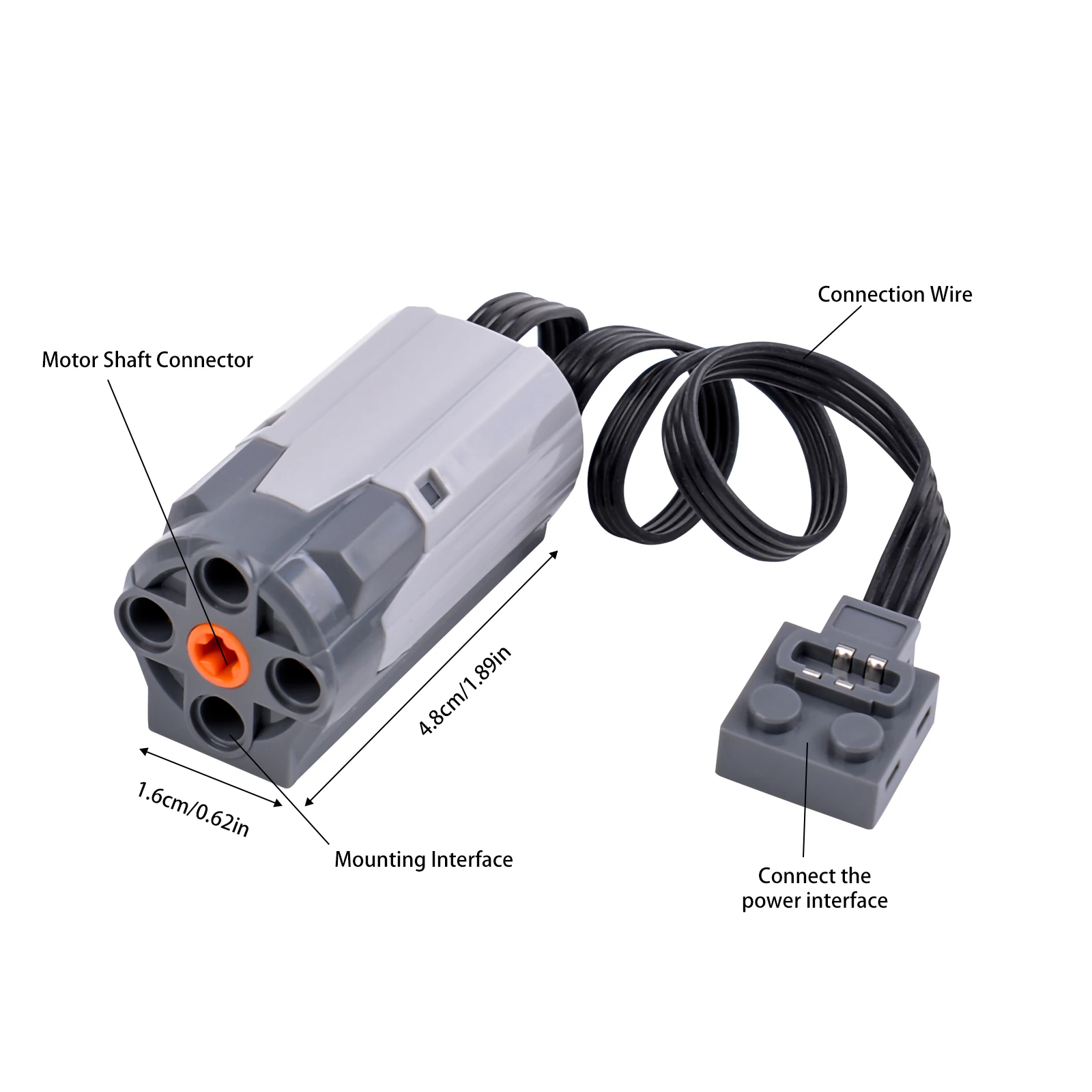 Rechargeable Building Blocks M Motor Bluetooth-connection M Motor Compatible with Lego Power Group MOC Technology PF Blocks 8883