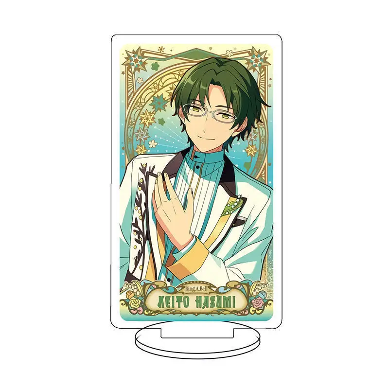 Ensemble Stars KeyChain Men Shino Hajime Key Chain Women Tori Himemiya Plate Desk Decor Standing Collection Ornament Accesorios